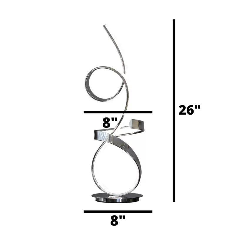 26'' Dimmable Novelty Table Lamp 15 Watts / 4000K / 1650 Lumens Touch Dimmer