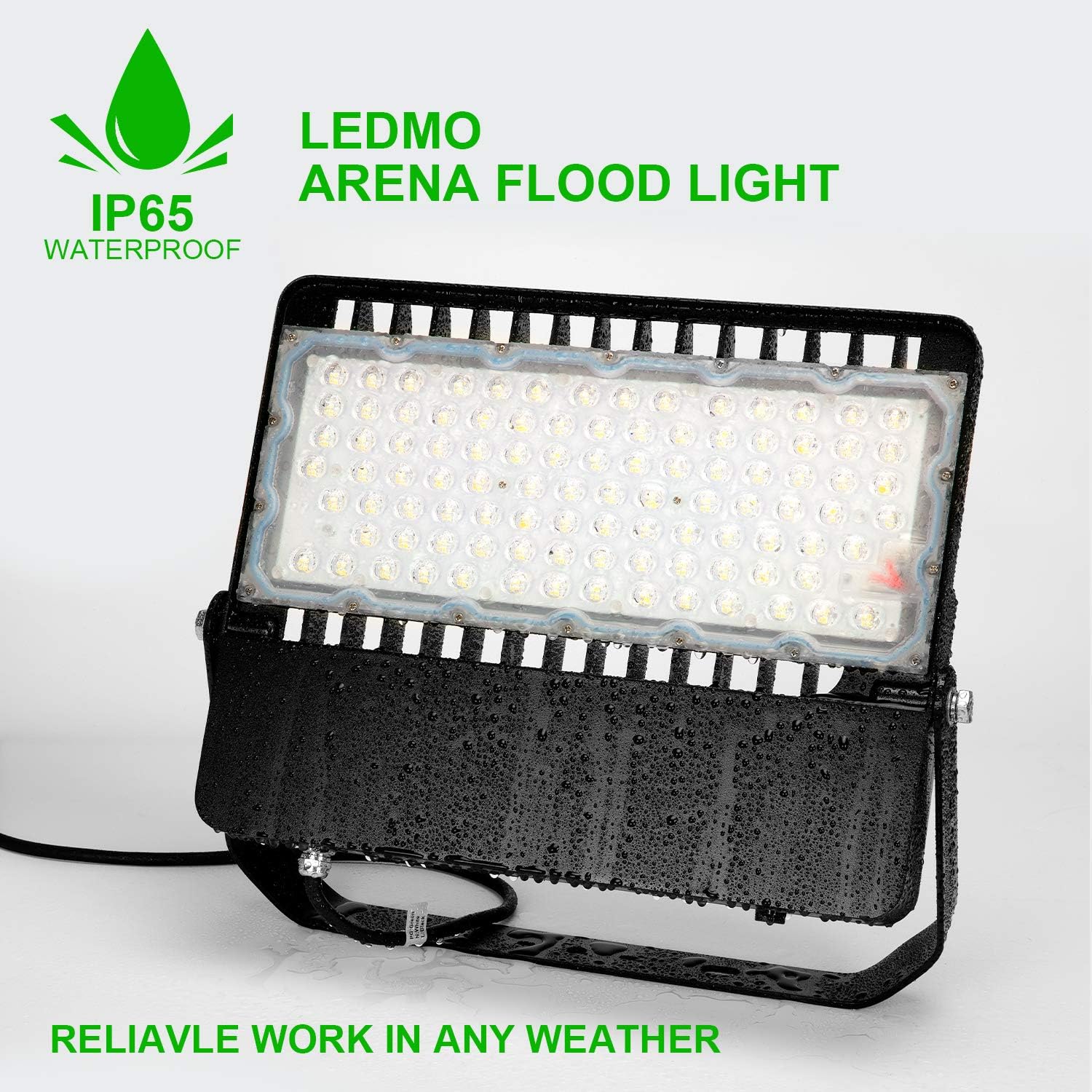 LED Flood Lights Outdoor, Stadium Lights with Dusk to Dawn Photocell, Amazingly Bright 36000Lumen Floodlights, High-Intensity Commercial Area Light - 240W, 5000K (3Pack)