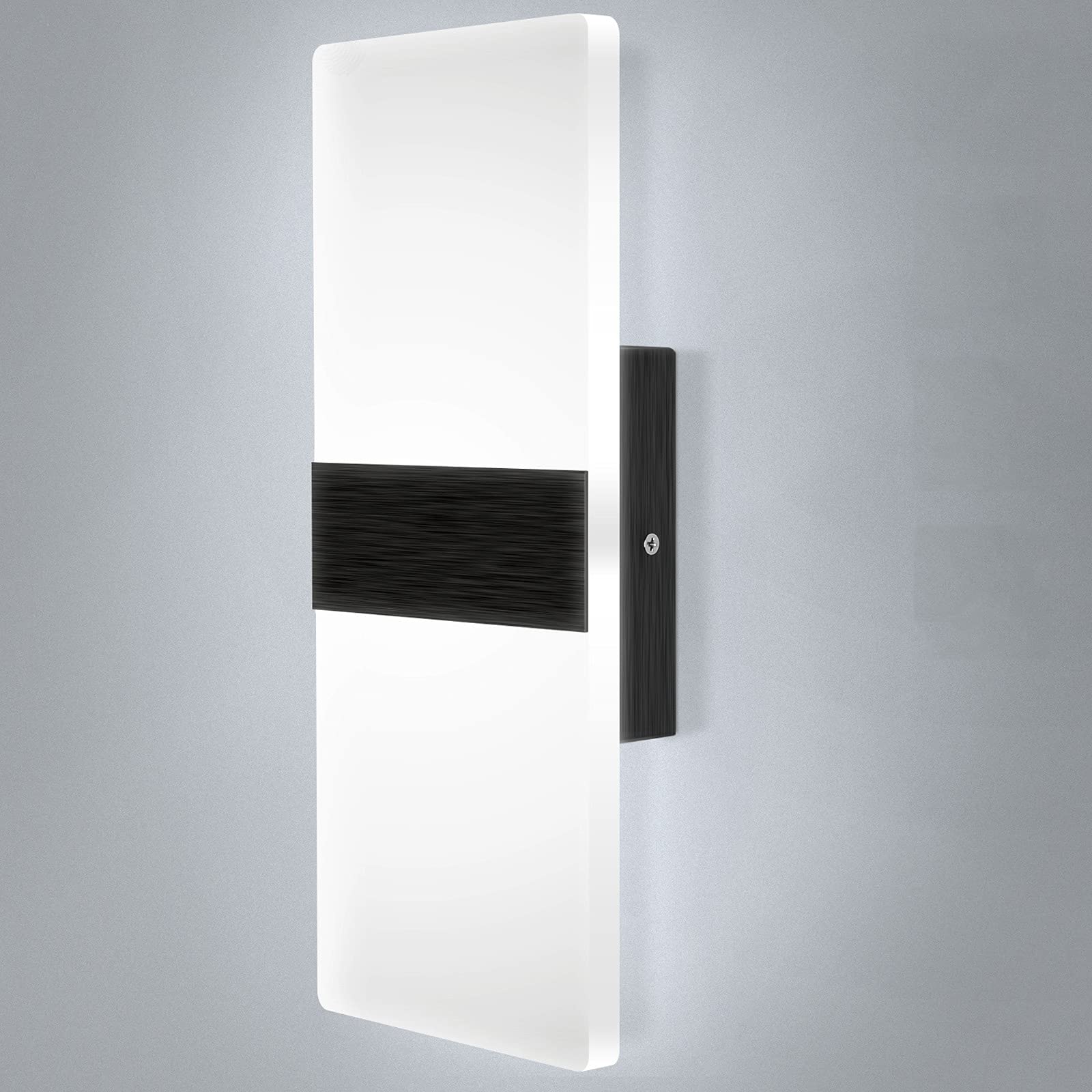 LIGHTESSLUXE Indoor LED Wall Sconces - Stylish 12W Hardwired Wall Mounted Lamps